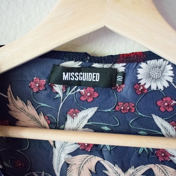 Floral Wrap Top - Picture 2 of 3